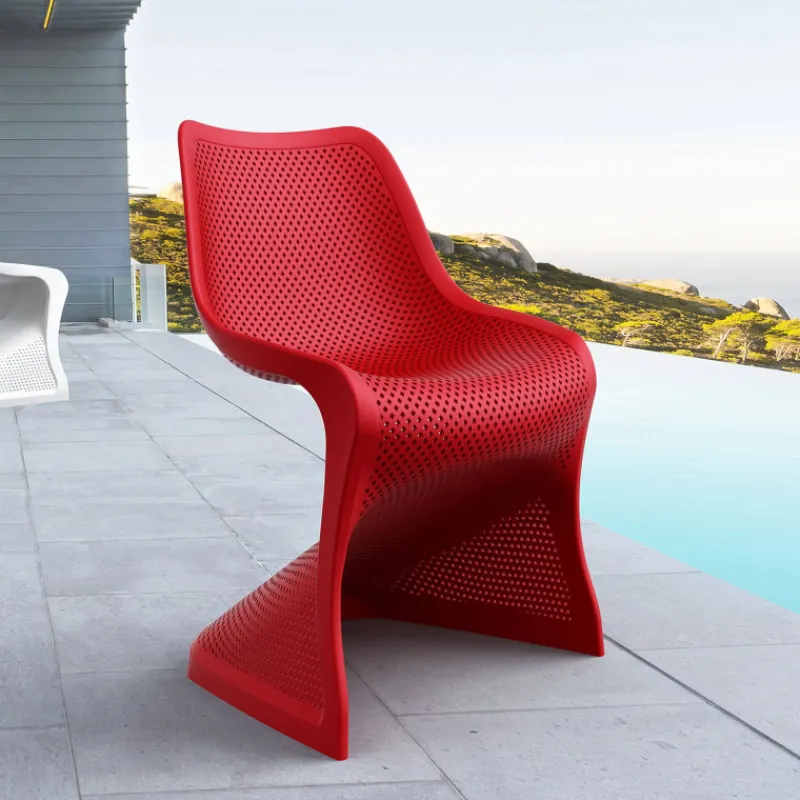 Bloom Chaise de jardin design ajourée en polypropylène> Chaise De Jardin