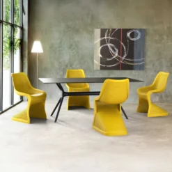 Bloom Chaise design ajourée en polypropylène> Chaise De Cuisine|Chaise De Salle à Manger