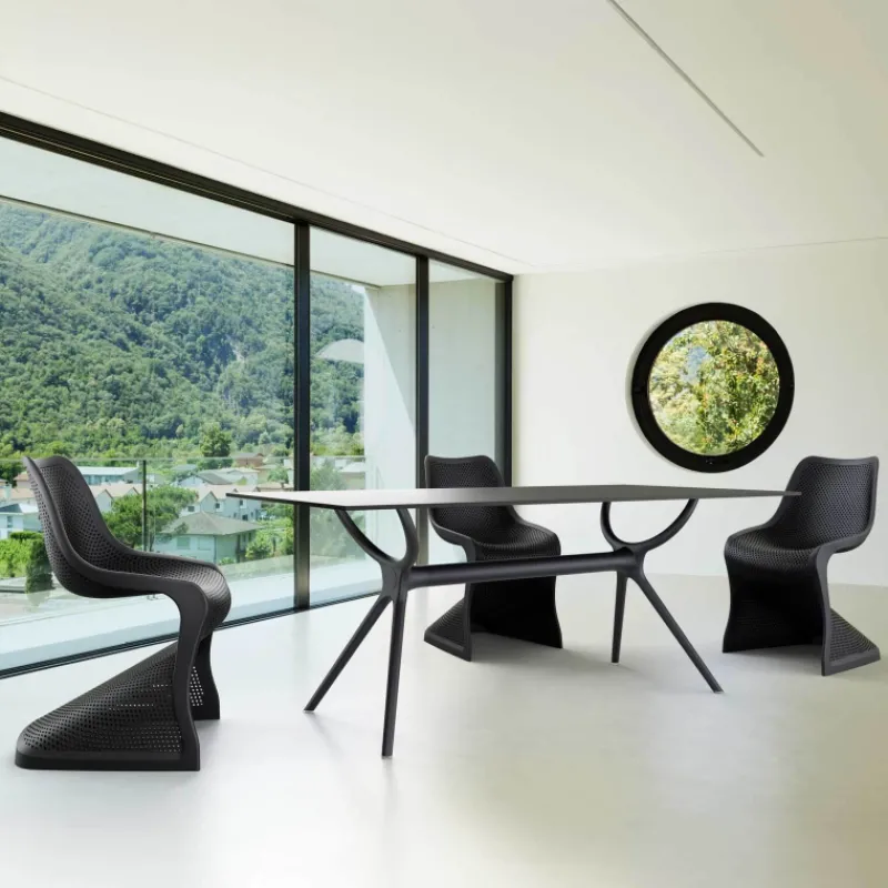Bloom Chaise design ajourée en polypropylène> Chaise De Cuisine|Chaise De Salle à Manger