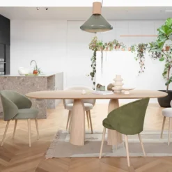 Mobitec Blossom ® Table design en bois avec bords arrondis> Table De Salle à Manger