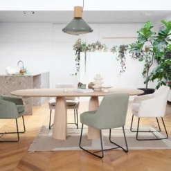 Mobitec Blossom ® Table design en bois avec bords arrondis><noscript><img width=