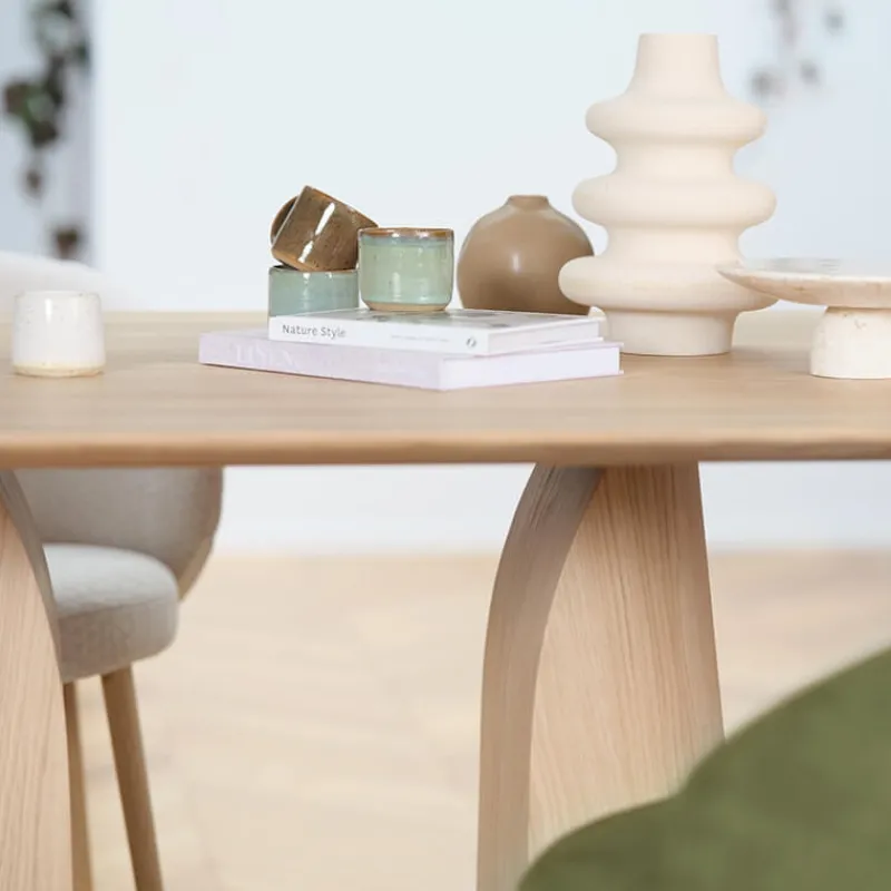 Mobitec Blossom ® Table design en bois avec bords arrondis> Table De Salle à Manger