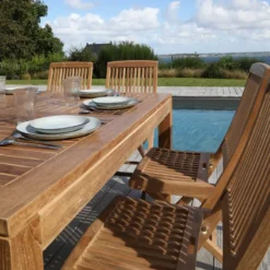 Medicis BodiniChaise de jardin pliante en teck massif><noscript><img width=