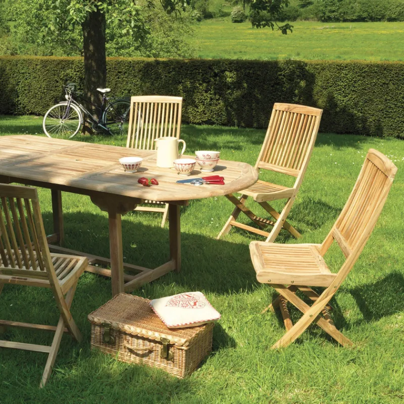 Medicis BodiniChaise de jardin pliante en teck massif> Chaise De Jardin