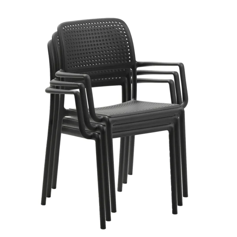 Bora Fauteuil empilable en polypropylène> Chaise De Cuisine|Chaise De Salle à Manger
