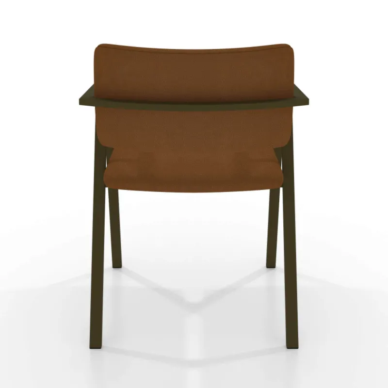 Perfecta Bormio Chaise design en simili avec accoudoirs et pieds en métal> Chaise De Cuisine|Chaise De Salle à Manger