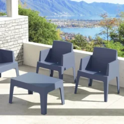 Box Fauteuil de terrasse moderne en polypropylène><noscript><img width=