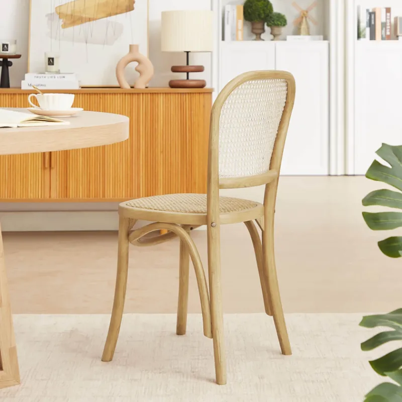 BrasserieChaise bistrot en bois et cannage> Chaise De Cuisine|Chaise De Salle à Manger