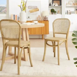 BrasserieChaise bistrot en bois et cannage><noscript><img width=