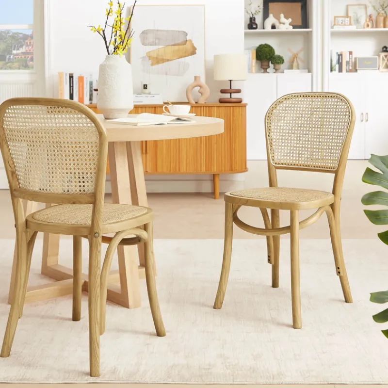 BrasserieChaise bistrot en bois et cannage> Chaise De Cuisine|Chaise De Salle à Manger