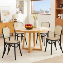 BrasserieChaise bistrot en bois et cannage><noscript><img width=