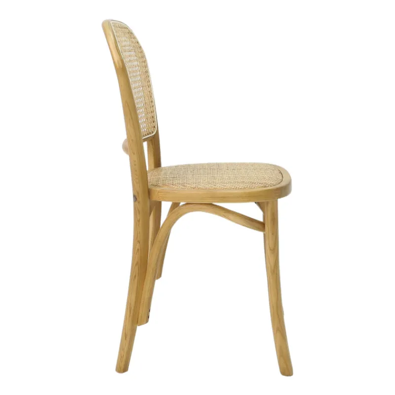 BrasserieChaise bistrot en bois et cannage> Chaise De Cuisine|Chaise De Salle à Manger