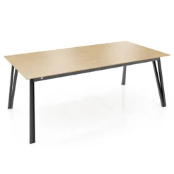 Mobitec Brest ® Table en bois massif extensible avec pieds en métal forme épingle> Table De Salle à Manger