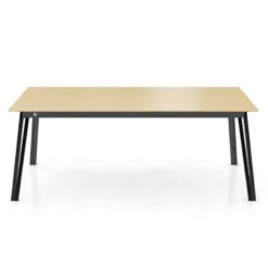 Mobitec Brest ® Table en bois massif extensible avec pieds en métal forme épingle> Table De Salle à Manger