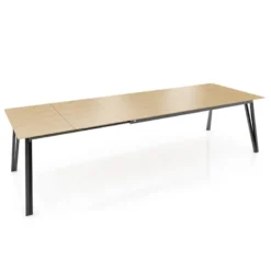 Mobitec Brest ® Table en bois massif extensible avec pieds en métal forme épingle><noscript><img width=