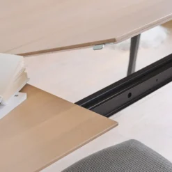 Mobitec Brest ® Table en bois massif extensible avec pieds en métal forme épingle><noscript><img width=