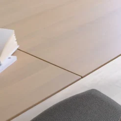 Mobitec Brest ® Table en bois massif extensible avec pieds en métal forme épingle><noscript><img width=