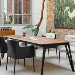 Mobitec Brest ® Table en bois massif avec pieds en métal forme épingle> Table De Salle à Manger