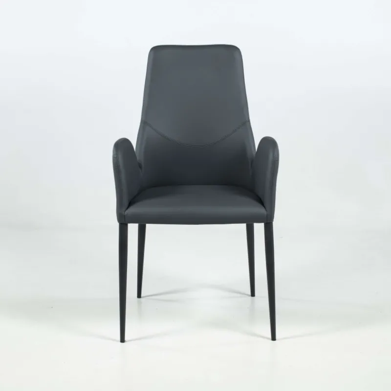 Europea Bridge Mathilde Fauteuil moderne en synthétique et métal fabriqué en Italie> Chaise De Salle à Manger|Chaise De Cuisine