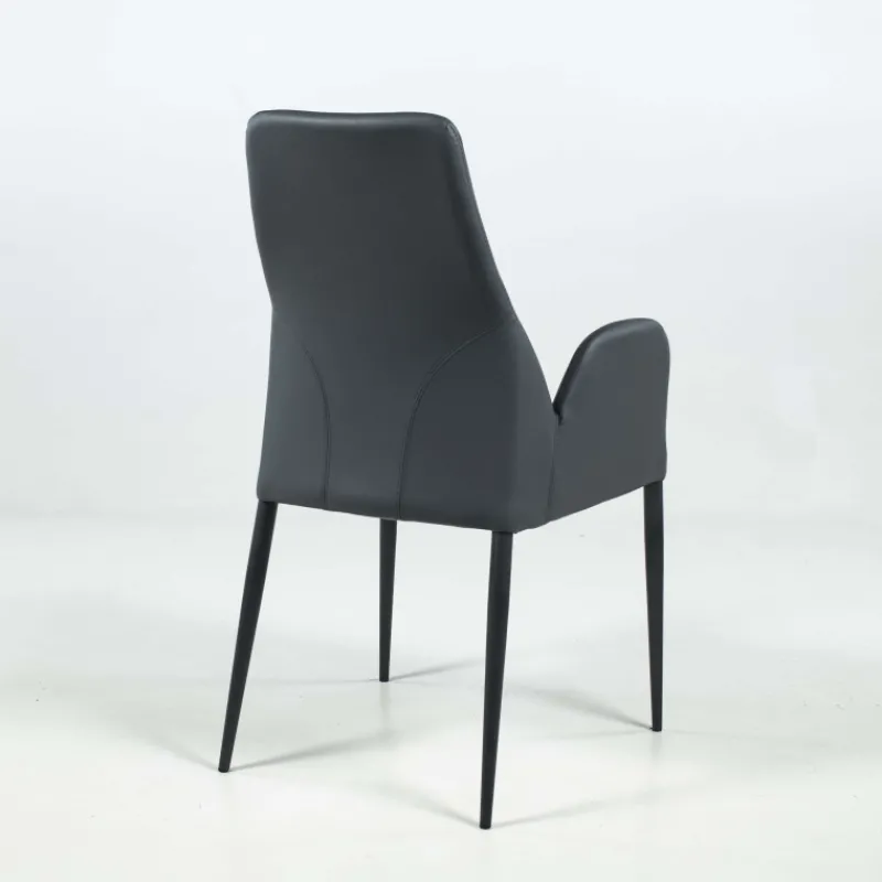 Europea Bridge Mathilde Fauteuil moderne en synthétique et métal fabriqué en Italie> Chaise De Salle à Manger|Chaise De Cuisine