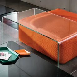 Sovet Italia Bridge Sovet® Table basse moderne rectangulaire en verre> Table De Salon