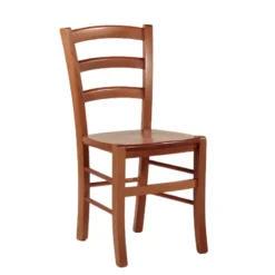 Brocéliande Chaise de cuisine rustique en bois massif avec assise bois> Chaise De Cuisine