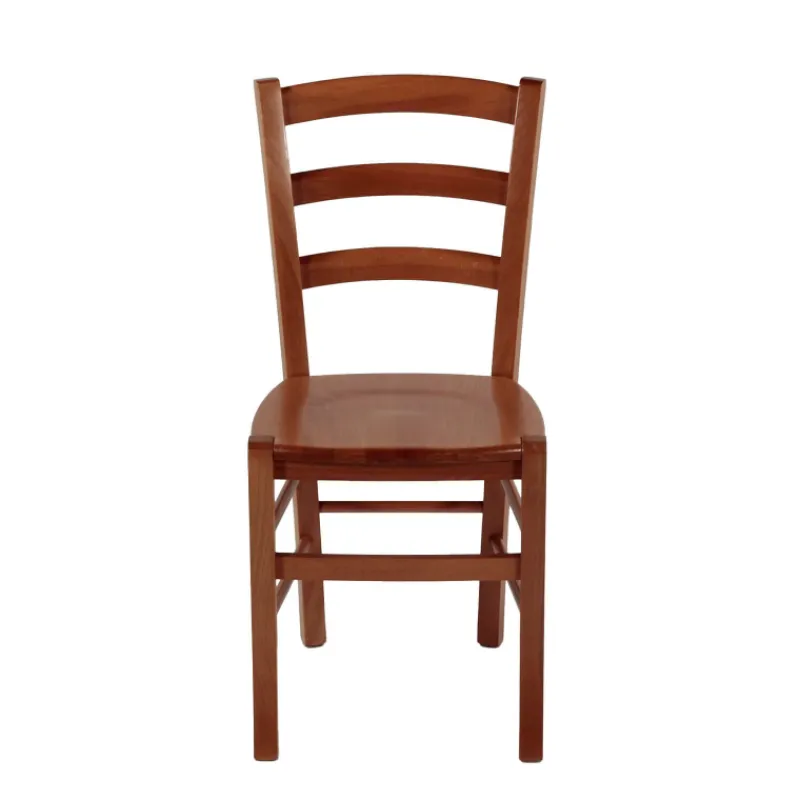 Brocéliande Chaise de cuisine rustique en bois massif avec assise bois> Chaise De Cuisine
