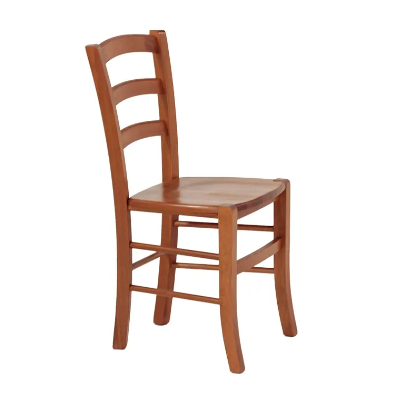 Brocéliande Chaise de cuisine rustique en bois massif avec assise bois> Chaise De Cuisine