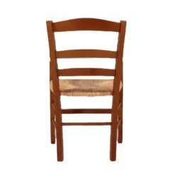 Brocéliande Fauteuil en bois rustique et paille><noscript><img width=