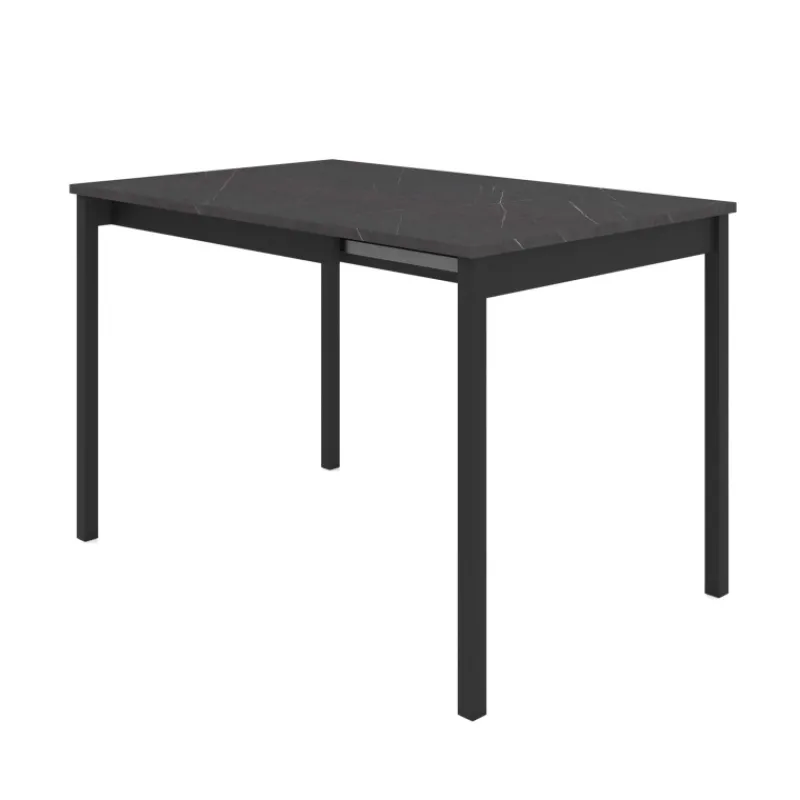 Perfecta Cabrio Table snack carrée extensible en stratifié avec pieds en métal> Table De Cuisine|Table De Salle à Manger