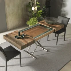 Altacom Calypso Table relevable design avec rallonges fabrication italienne><noscript><img width=