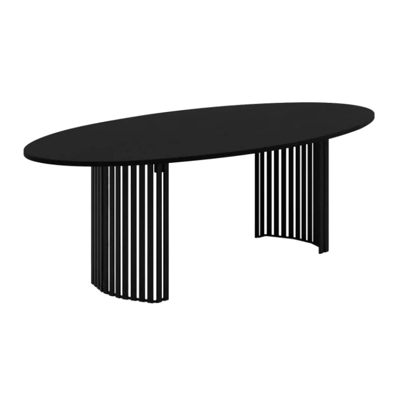 Perfecta Canvas Grande table design ovale avec pieds ajourés> Table De Salle à Manger