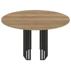 Perfecta Canvas Table design ronde avec pied central en métal><noscript><img width=