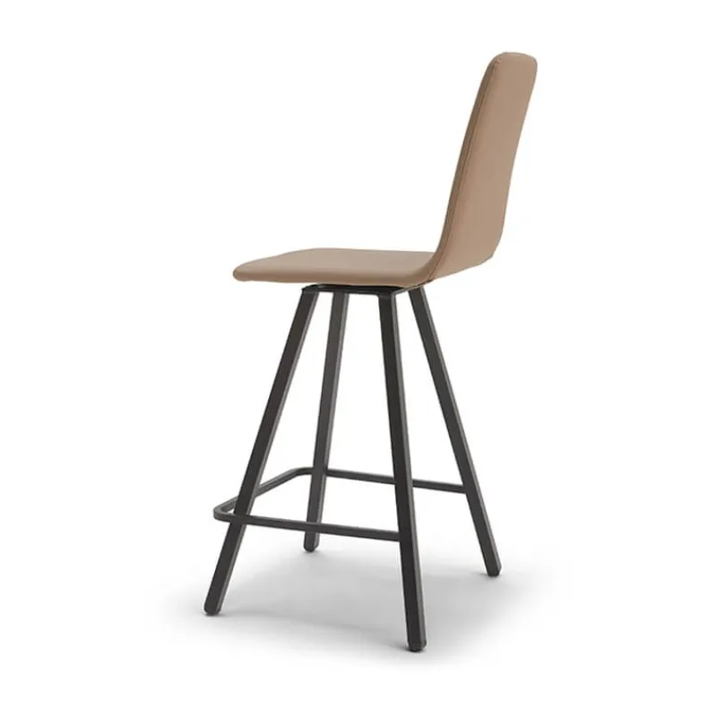 Europea Carlos Tabouret snack pivotant rembourré avec pieds en métal> Tabouret Snack (assise +/- 65 Cm)|Tabouret De Bar (assise +/- 80 Cm)