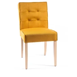 Sessio Carpe 2 Chaise matelassée en tissu et bois> Chaise De Salle à Manger|Chaise Salon