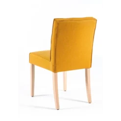 Sessio Carpe 2 Chaise matelassée en tissu et bois> Chaise De Salle à Manger|Chaise Salon