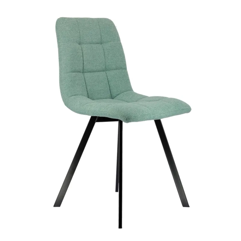 CarviChaise moderne matelassée en tissu avec pied en métal> Chaise Salon|Chaise Pour Chambre