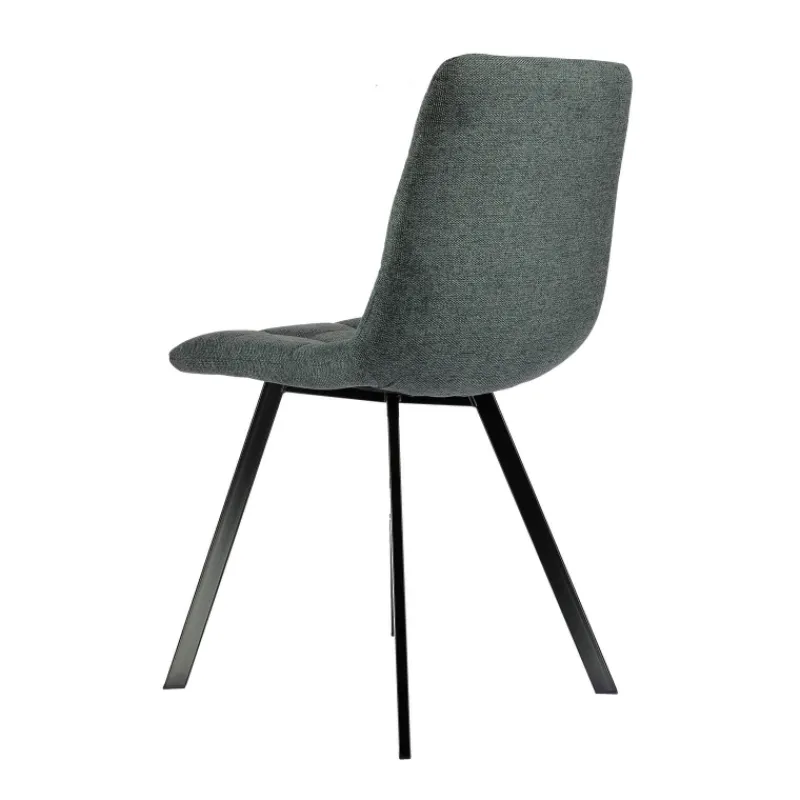CarviChaise moderne matelassée en tissu avec pied en métal> Chaise Salon|Chaise Pour Chambre
