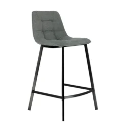 CarviTabouret matelassé hauteur snack en tissu> Tabouret Snack (assise +/- 65 Cm)|Tabouret De Bar (assise +/- 80 Cm)