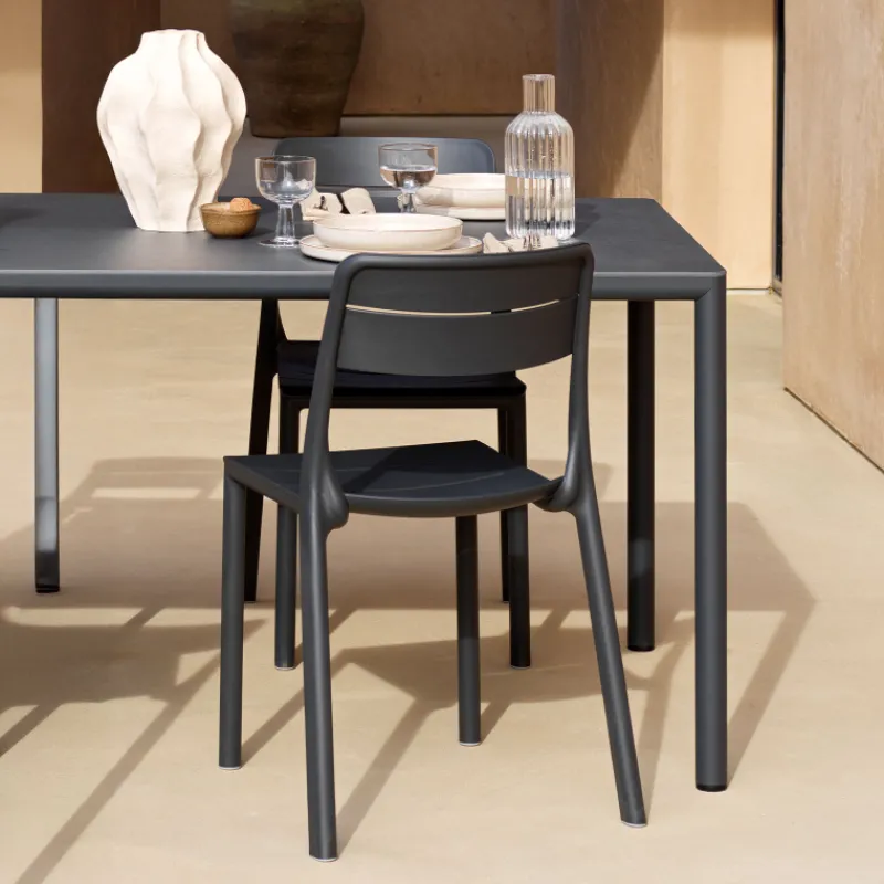 Cassia Chaise de jardin empilable en polypropylène> Chaise De Jardin