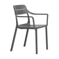 Cassia Fauteuil de jardin empilable en polypropylène><noscript><img width=