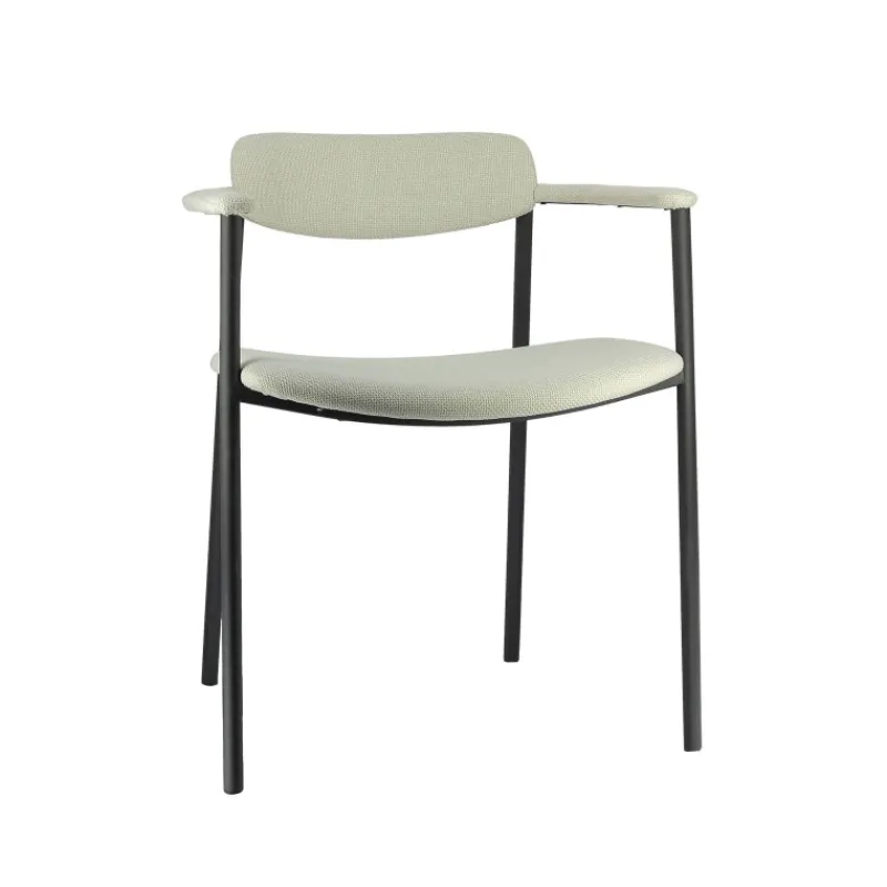Perfecta Cassis Fauteuil moderne en tissu avec accoudoirs et pieds en métal> Chaise De Salle à Manger|Fauteuil De Salon