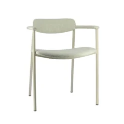 Perfecta Cassis Fauteuil moderne en tissu avec accoudoirs et pieds en métal><noscript><img width=