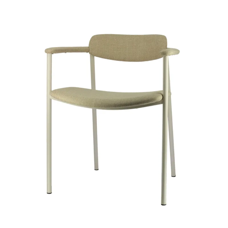 Perfecta Cassis Fauteuil moderne en tissu avec accoudoirs et pieds en métal> Chaise De Salle à Manger|Fauteuil De Salon
