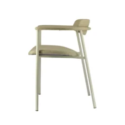 Perfecta Cassis Fauteuil moderne en tissu avec accoudoirs et pieds en métal><noscript><img width=