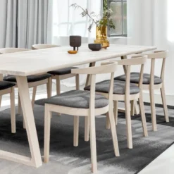 Skovby 52 Chaise en bois massif avec assise rembourrée> Chaise De Salle à Manger|Chaise Salon