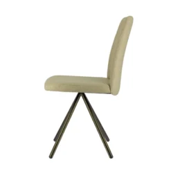 Perfecta Charentes Chaise moderne en tissu et pieds métal><noscript><img width=