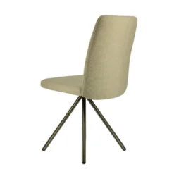 Perfecta Charentes Chaise moderne en tissu et pieds métal><noscript><img width=