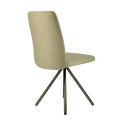 Perfecta Charentes Chaise moderne en tissu et pieds métal><noscript><img width=