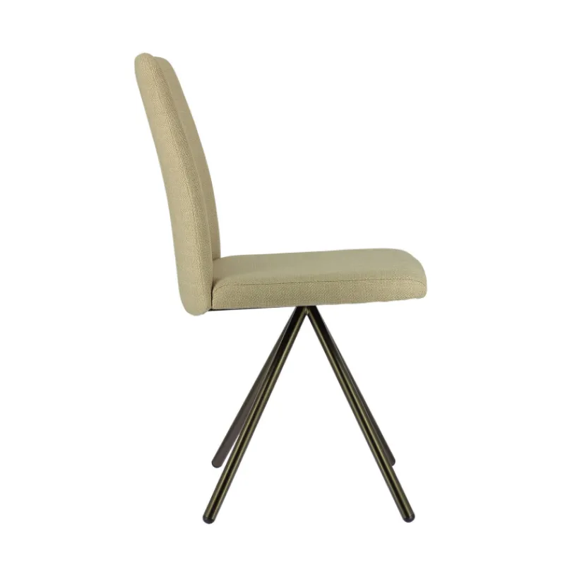 Perfecta Charentes Chaise moderne en tissu et pieds métal> Chaise De Salle à Manger